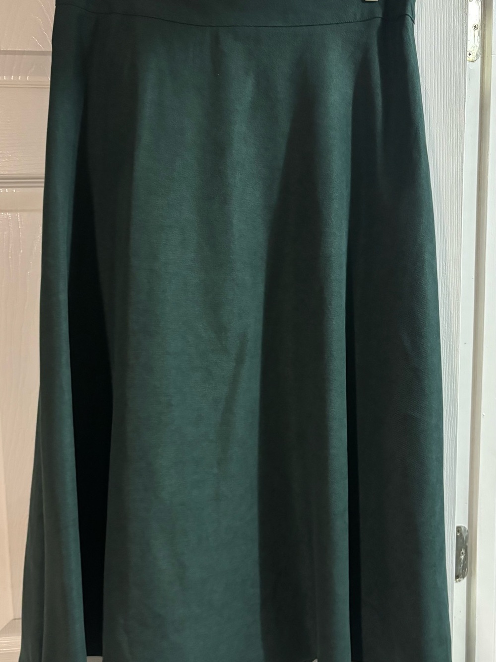 Green Plaid Cropped Jacket with Emerald Green Skirt - Picture 4 of 4